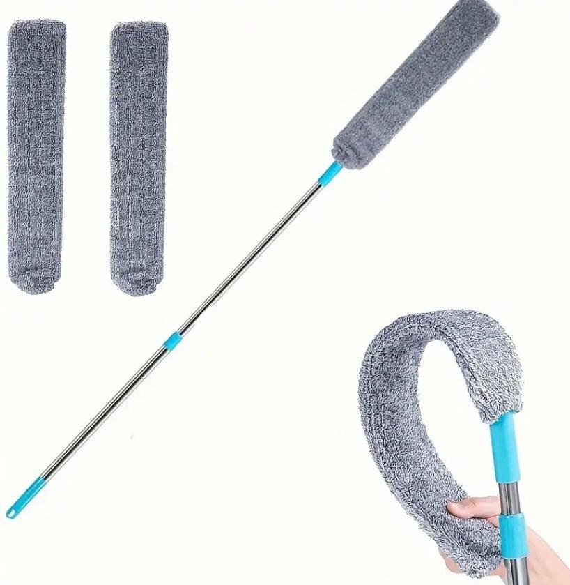Pattina Flex Pro – Pulisci Polvere Estensibile per Casa – Scopa Flessibile con Microfibra e Ricambio Incluso