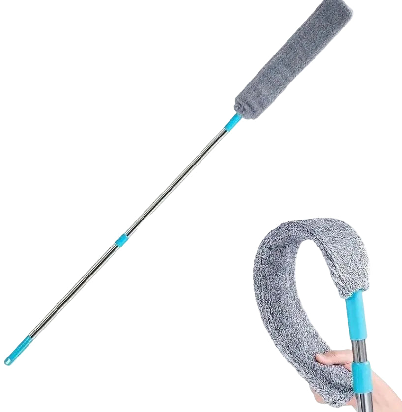 Pattina Flex Pro – Pulisci Polvere Estensibile per Casa – Scopa Flessibile con Microfibra e Ricambio Incluso