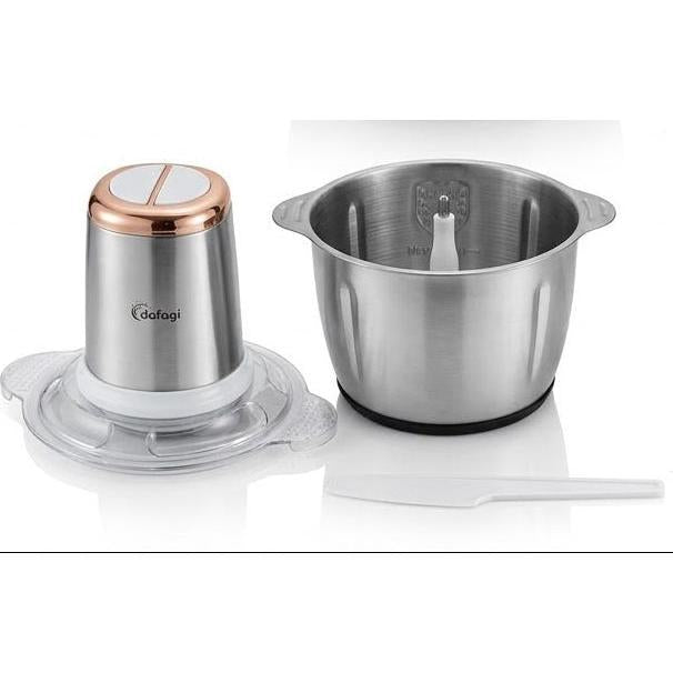 Tritatutto Elettrico Multifunzione a 4 Lame in Acciaio 300W 2 Velocità Cucina Moderna e Pratico 3L