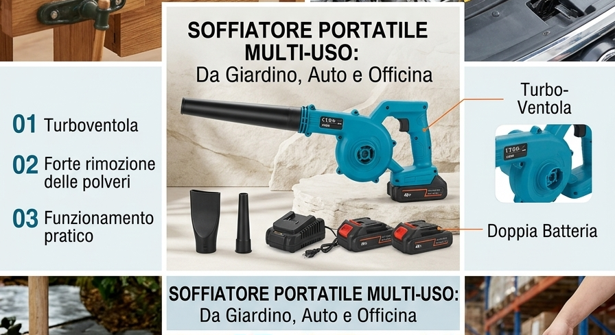 SOFFIATORE INDUSTRIALE PORTATILE