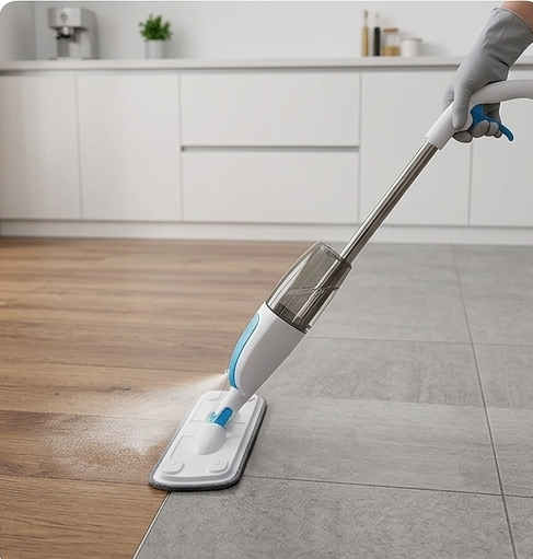 MOP SPRAY  INCLUSO DI UNA MICROFIBRA E PANNO BAMBOO