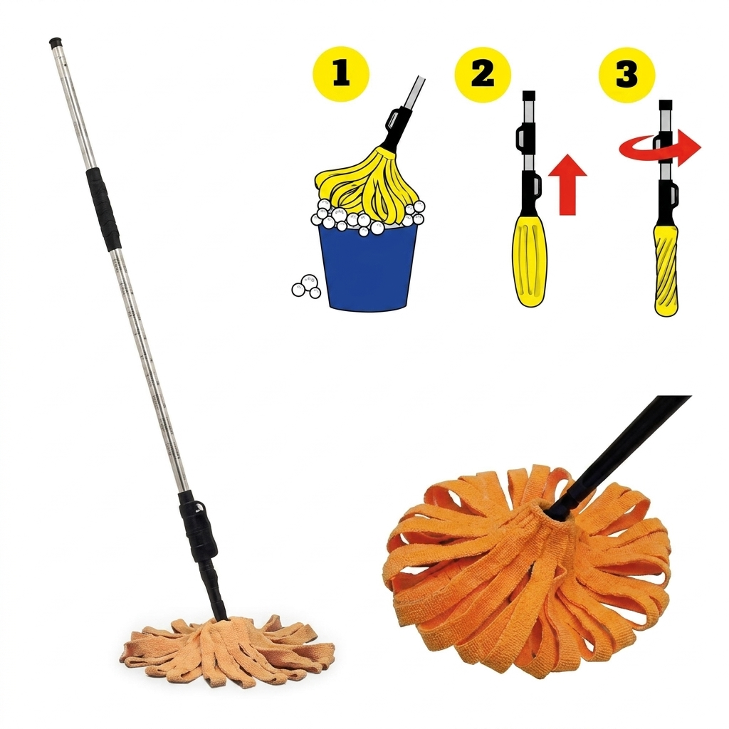 Set 2 Scope auto strizzanti per terrazzo ed esterno