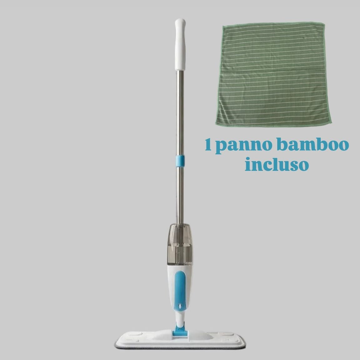 MOP SPRAY  INCLUSO DI UNA MICROFIBRA E PANNO BAMBOO