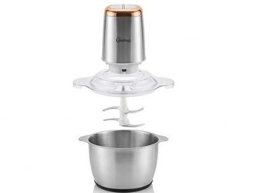 Tritatutto Elettrico Multifunzione a 4 Lame in Acciaio 300W 2 Velocità Cucina Moderna e Pratico 3L
