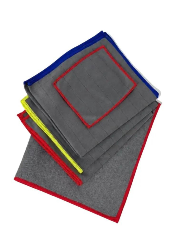 set 5 panni in fibra di carbonio